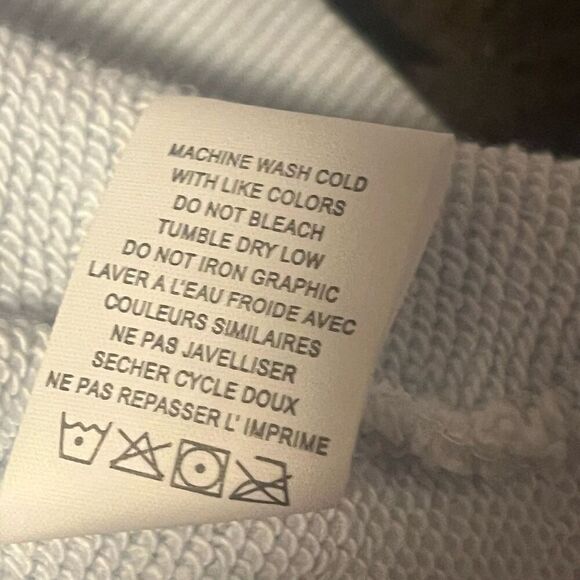 Spiritual Gangster Kids Light Blue Preowned Sz S (10) Sweatshirt - Picture 6 of 6